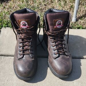 Brahma Dark Brown Leather Boots